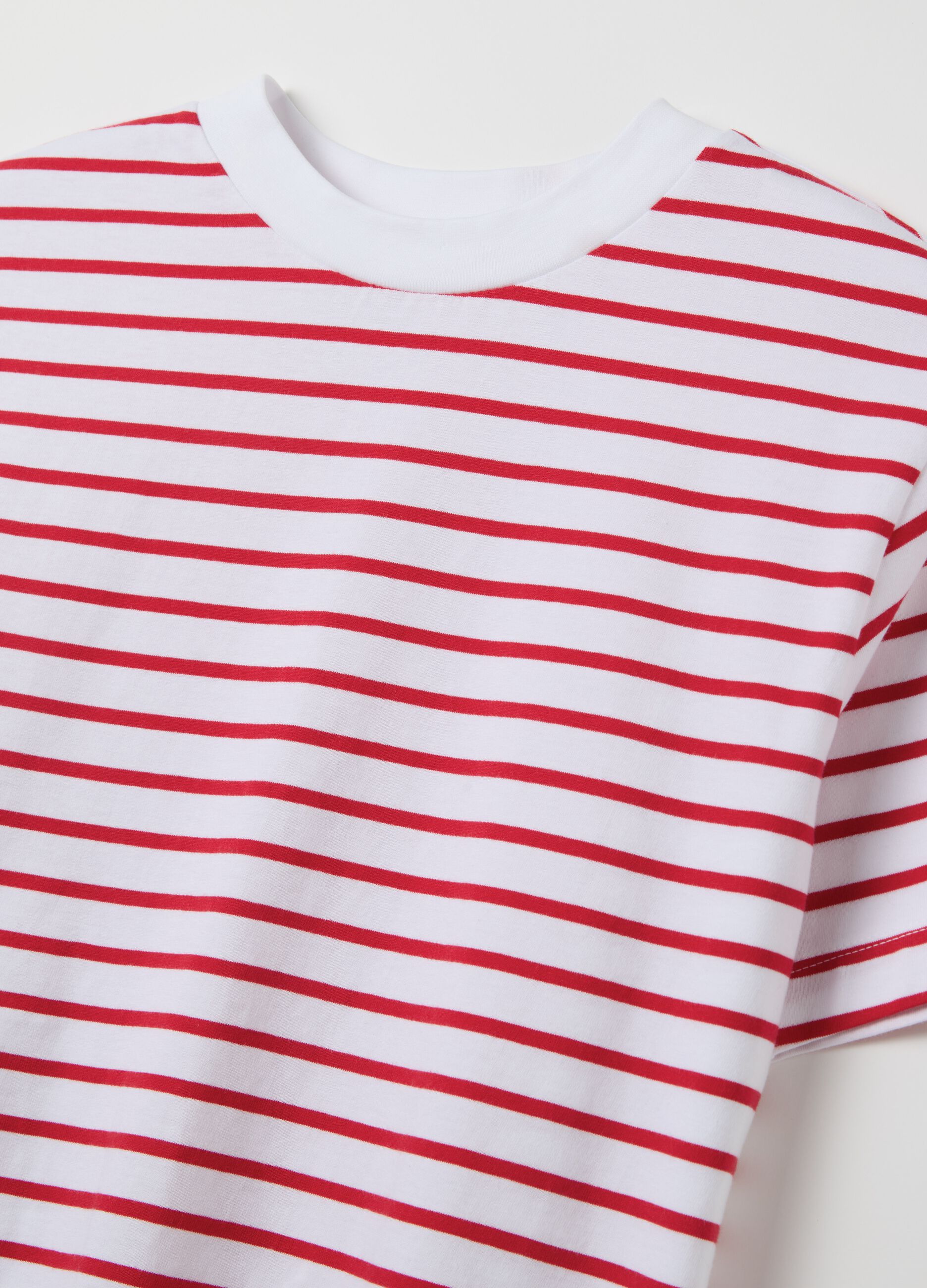 Striped cotton T-shirt