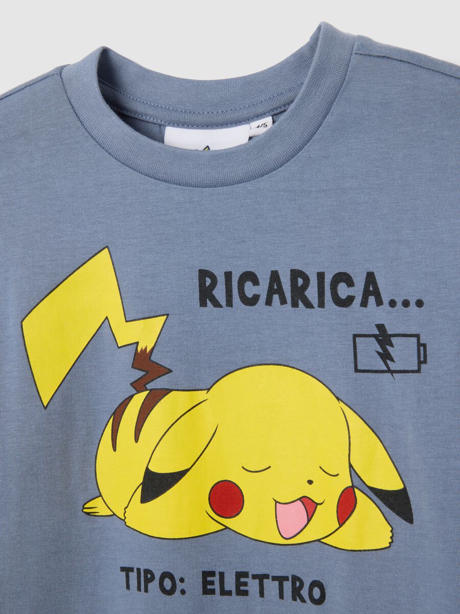 Child's blue regular fit pure cotton Pokémon print pyjamas_2