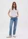 Women's regular fit pure cotton denim jeans_0