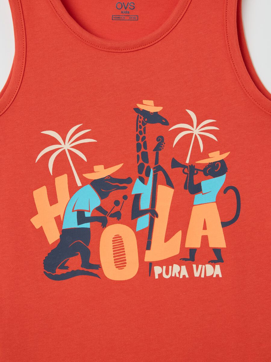 Red Tank Top with Fun Print by OVS Kids_3