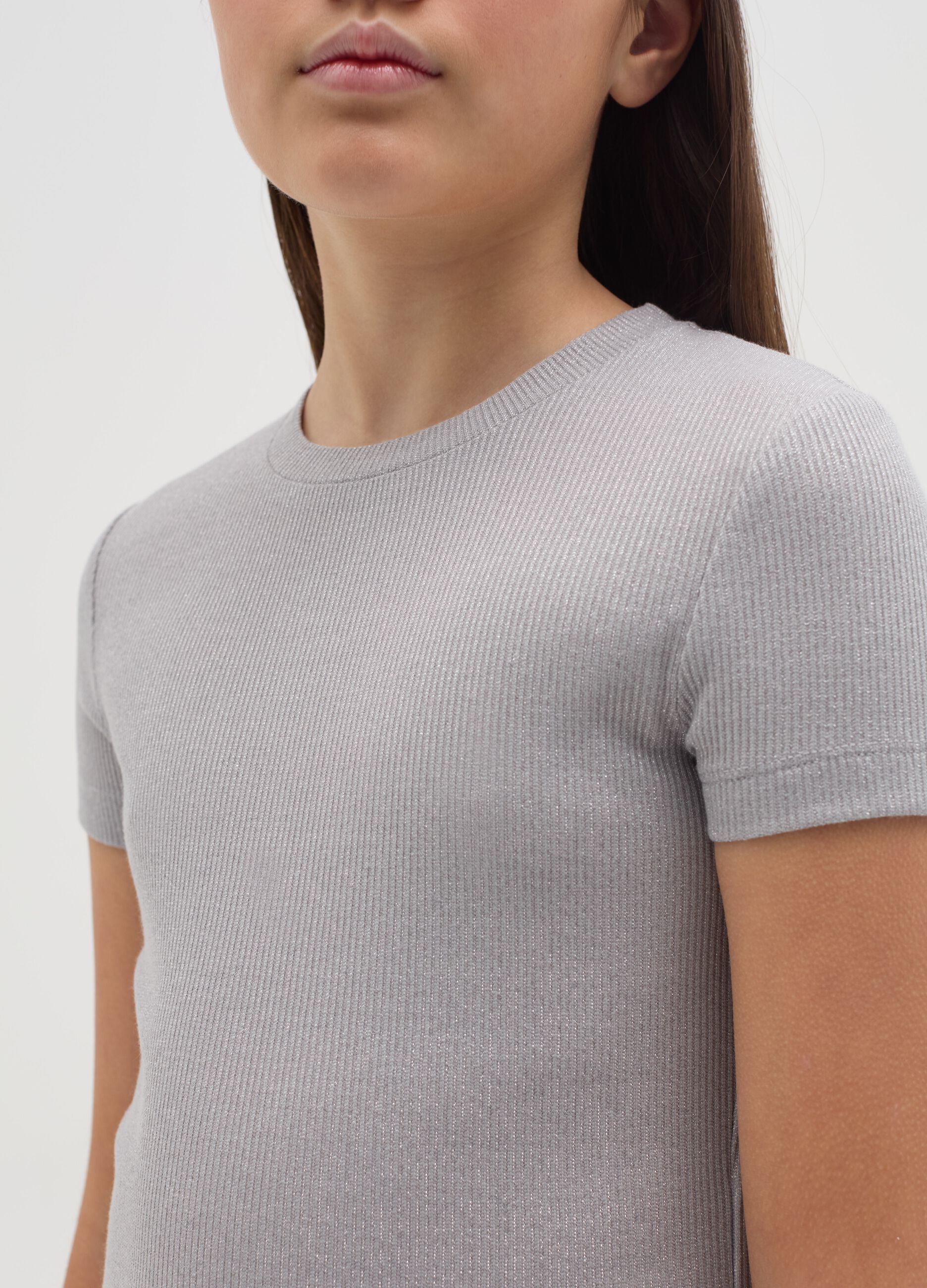 T-shirt in lurex