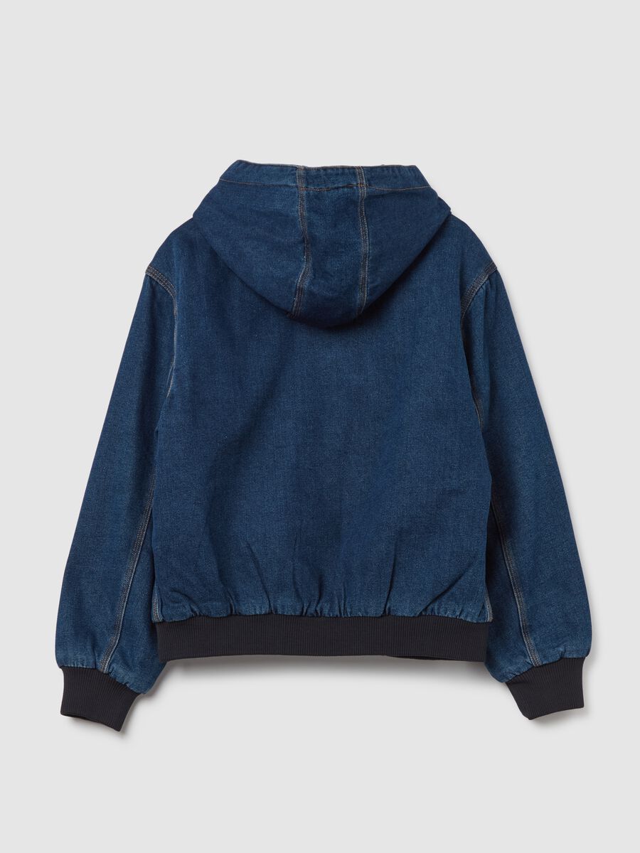 Bomber in denim con cappuccio_4