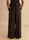 Pantaloni marroni wide leg_2