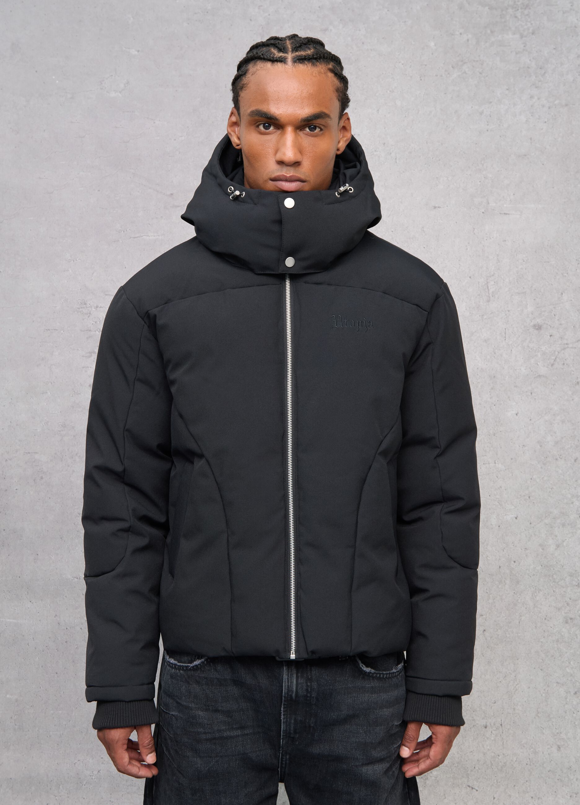 Black Technical Puffer Jacket