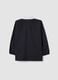 Black school apron with zip and go-kart embroidery for boys_1