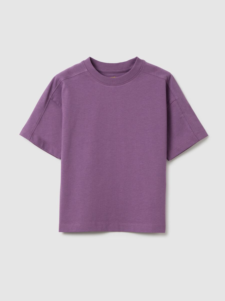Purple pure cotton T-shirt for children OVS Kids_0