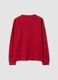 Maglia pigiama rossa in misto viscosa elasticizzata a costine regular fit_2