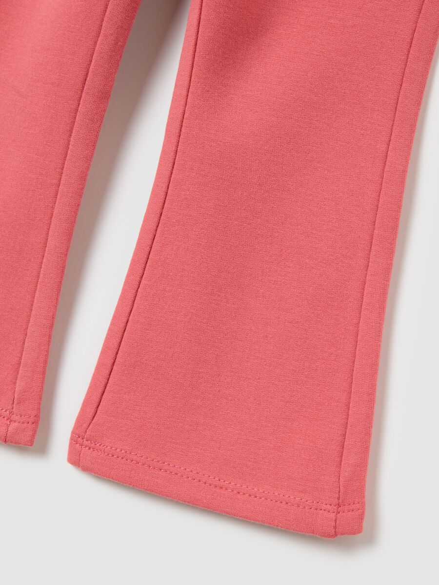 Girl's Pink Stretch Cotton Slim Fit Leggings_3