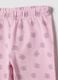 Girls' Pink Stretch Cotton Skinny Fit Leggings with Butterflies_2