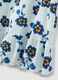 White stretch cotton dress with floral print, regular fit_5
