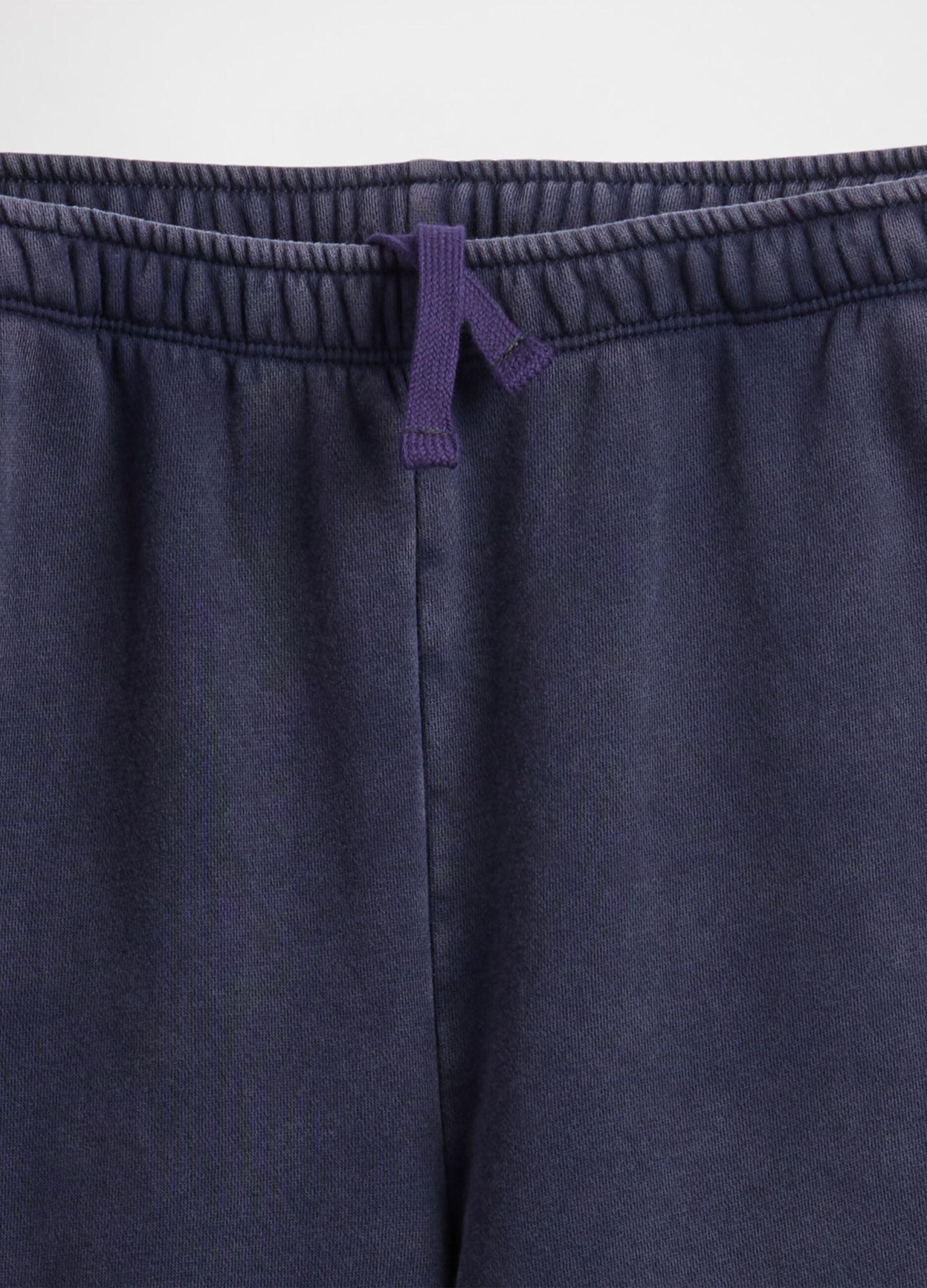 Grey Trousers in Cotton and Polyester Blend