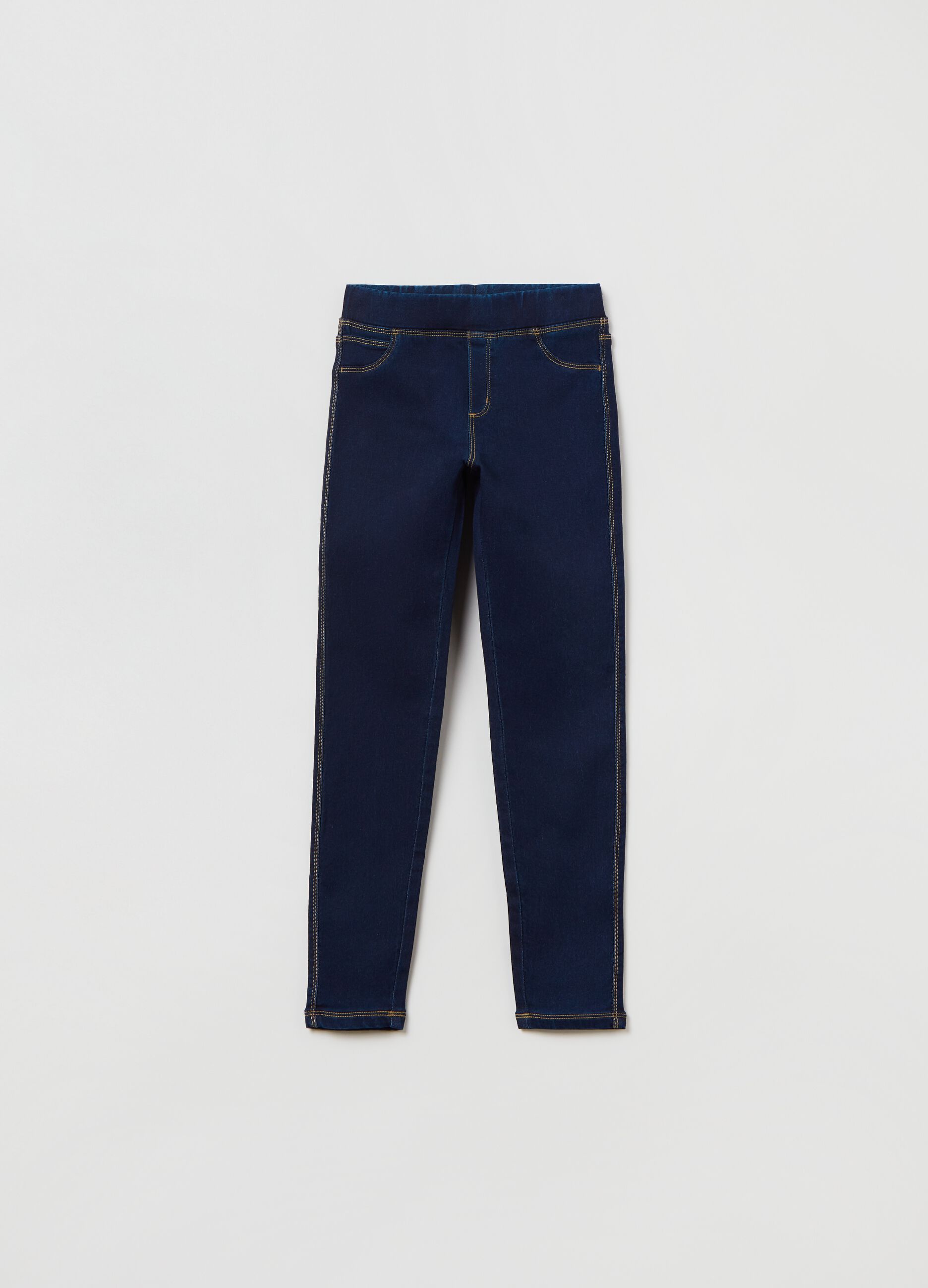 Jeggings in denim French Terry