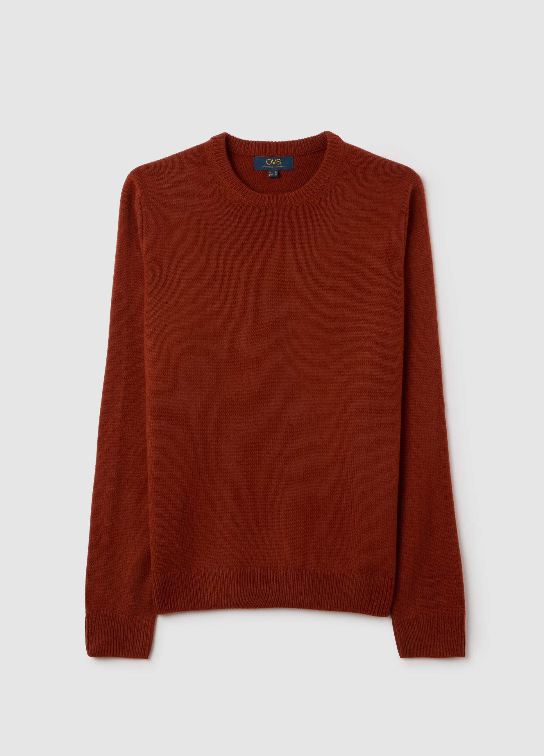 Red Crew Neck Sweater Regular Fit