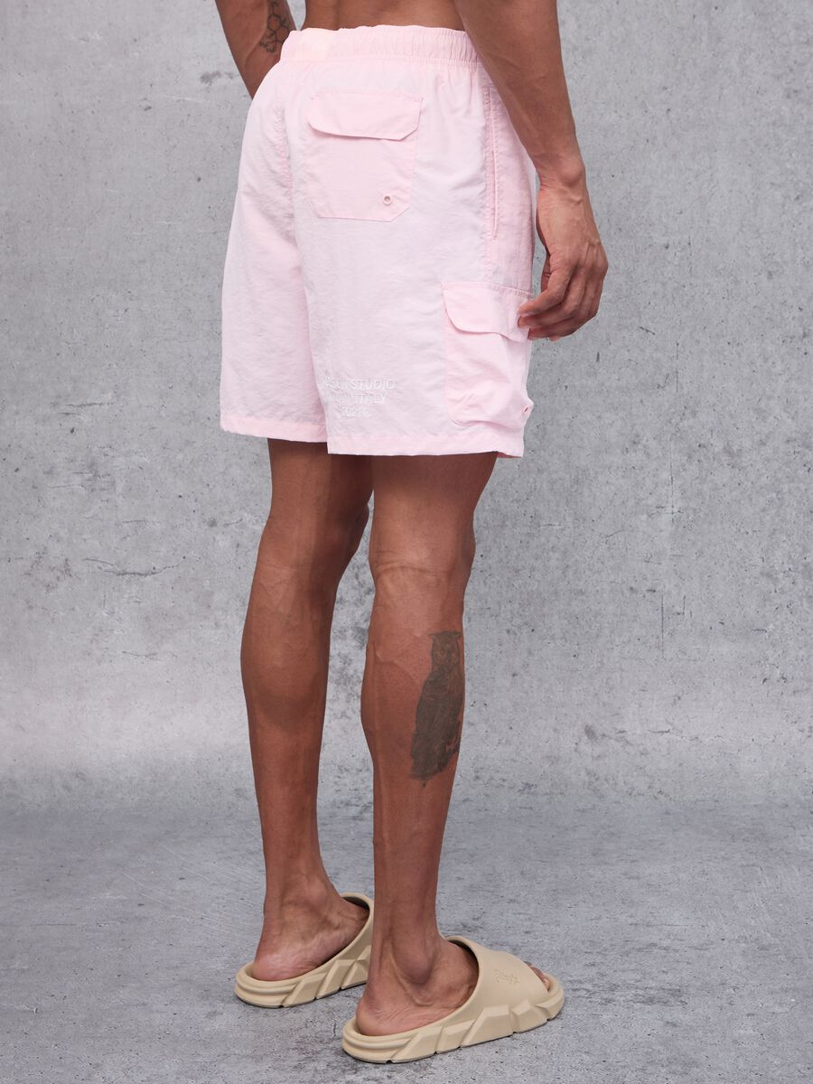 Cargo Swim Shorts Powder Pink_3