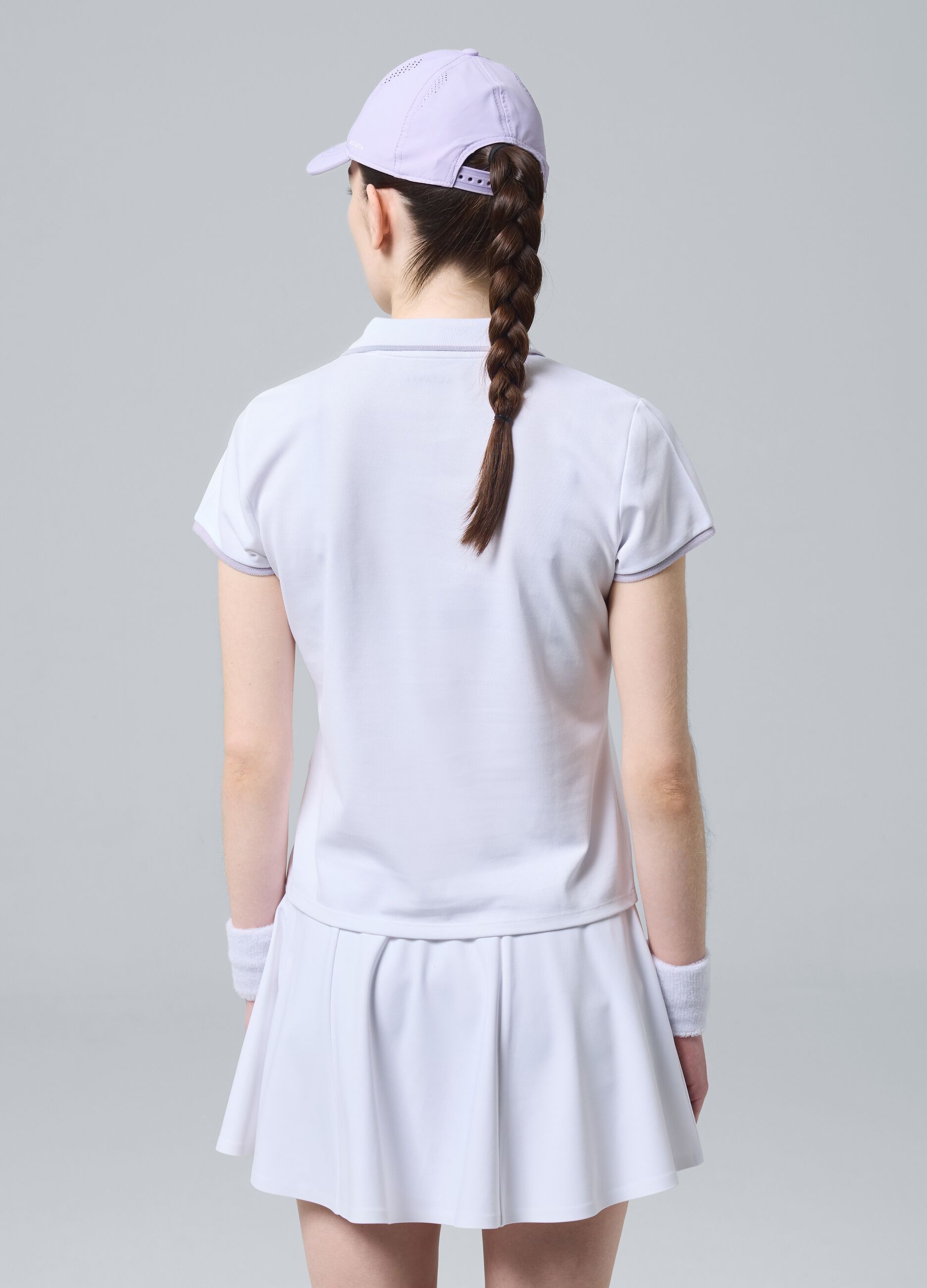 White ALTAVIA COURT sports polo in stretch cotton
