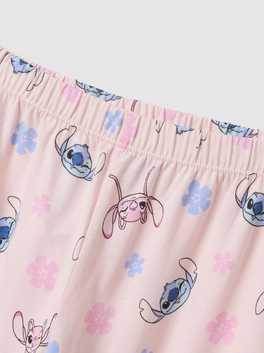 Multicolour pure cotton pyjamas regular fit with Stitch print_2