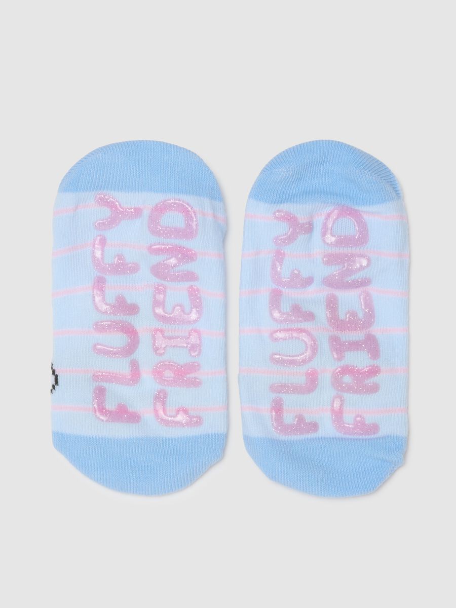 Calze da ragazza in misto cotone multicolor antiscivolo_2