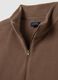 Brown Fleece Half-Zip Sweatshirt_5