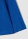 Blue organic cotton T-shirt with varsity print for boys_3