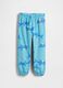 Cotton-blend joggers with shark print_0