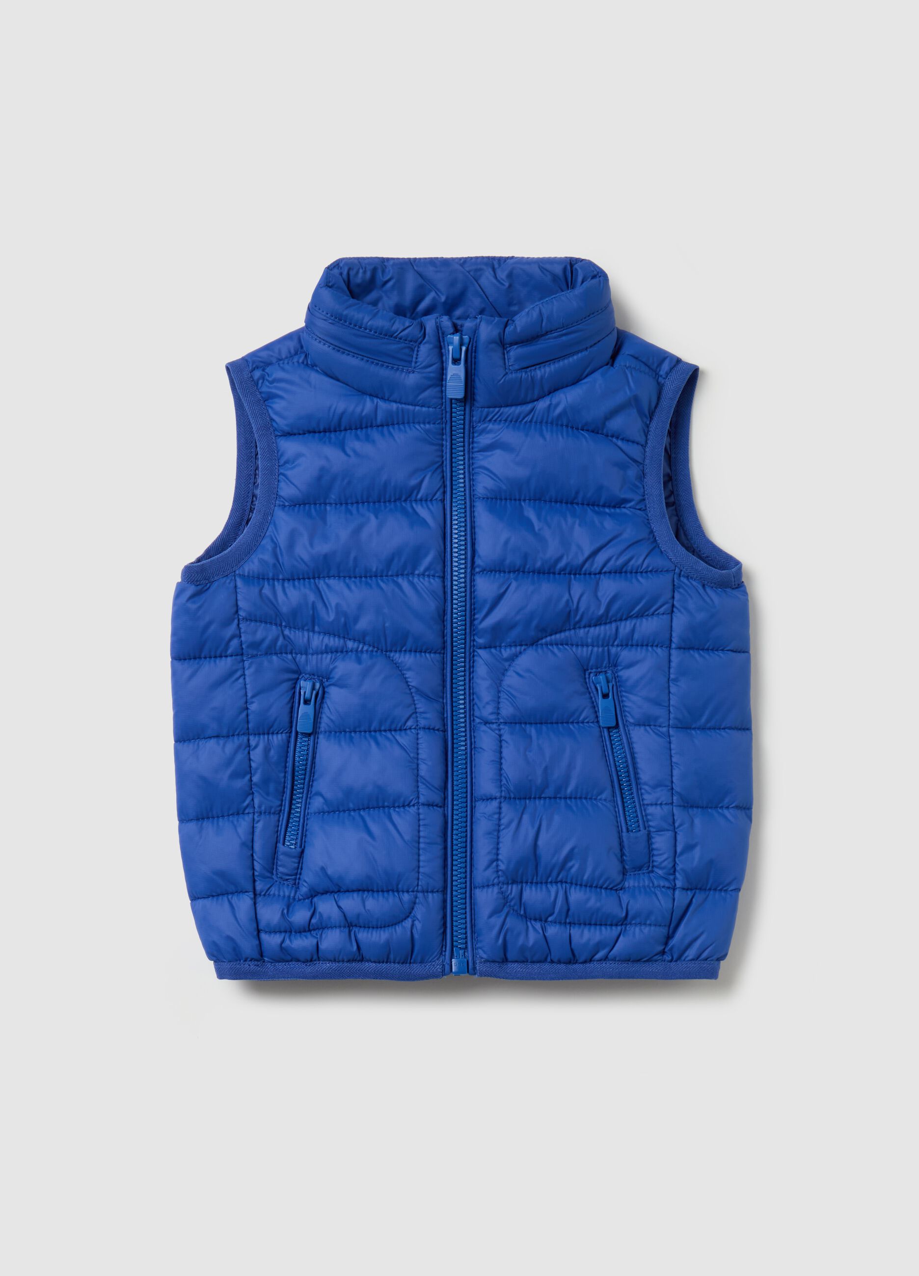 Full-zip quilted gilet