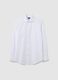 Men's white slim fit pure cotton shirt, easy iron_4
