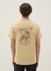 Beige pure cotton printed T-shirt_2
