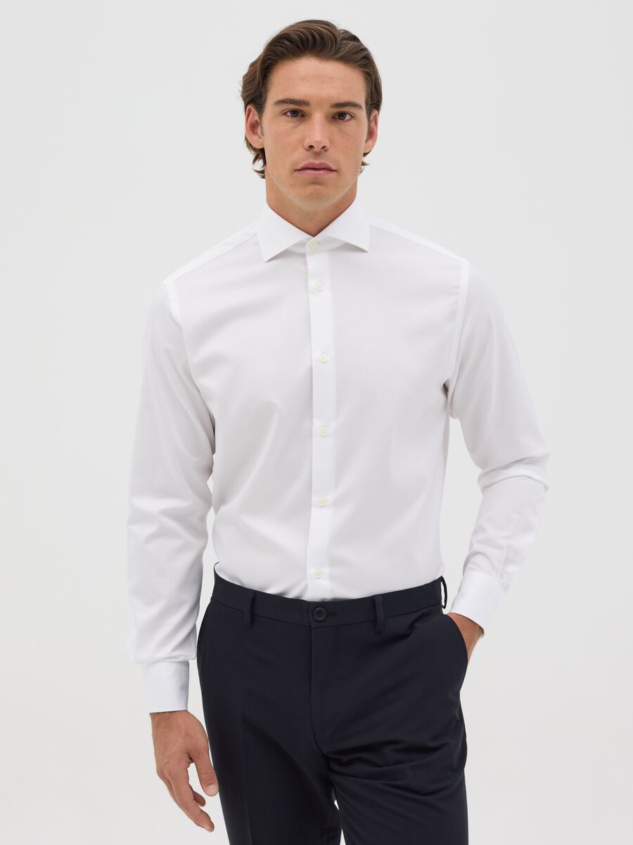White easy-iron regular-fit shirt_0