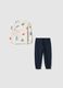 Boys' pure cotton multicolour sweatshirt and trousers set, regular fit_0
