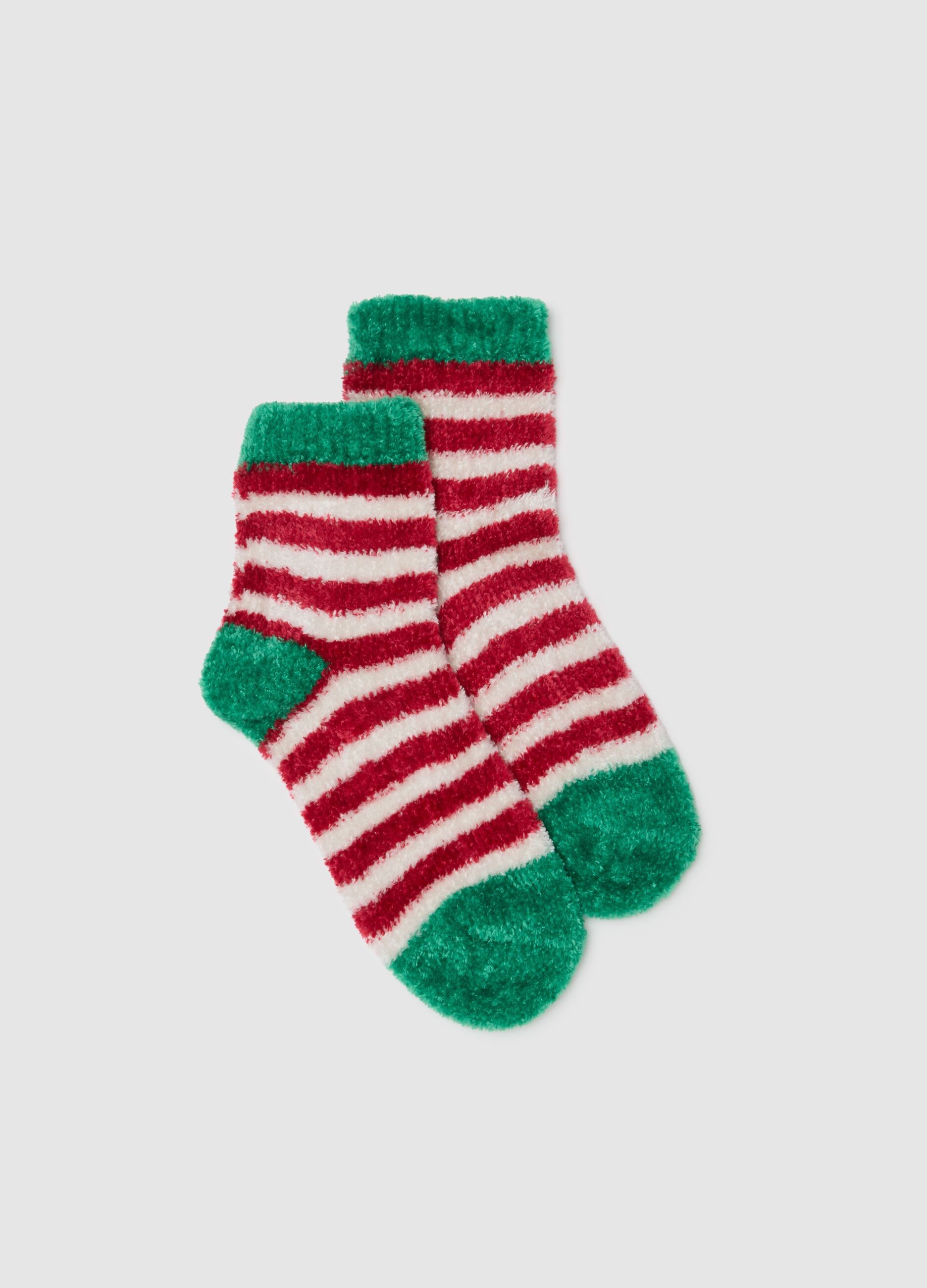 Multicoloured Stretch Fabric Socks
