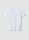 Girls&rsquo; white stretch cotton regular-fit T-shirt_3