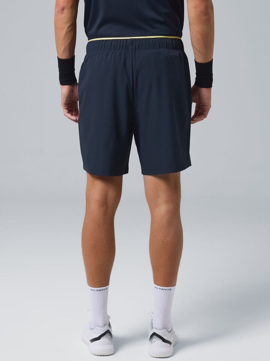 Shorts sportivi neri in tessuto elasticizzato ALTAVIA COURT_2