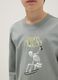 Grey pure cotton regular fit t-shirt with print for boy_2