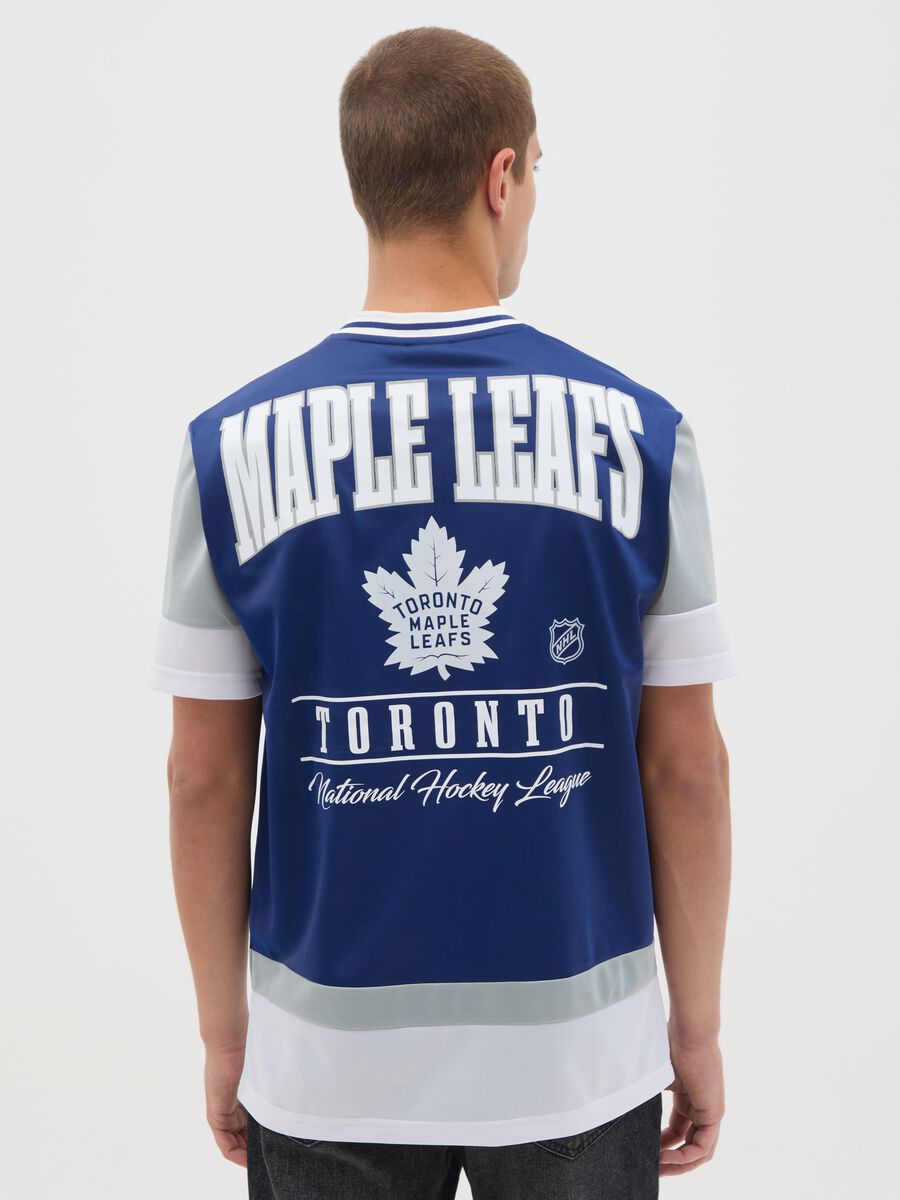 Men's Regular Fit Sports Shirt with Toronto Maple Leafs Logo_3