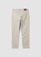 Green slim-fit stretch cotton dobby trousers_1