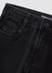 Jeans denim neri in cotone elasticizzato regular fit per ragazzo_1