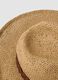 Beige Panama hat in pure paper fabric with brown band_2