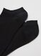 Black short cotton blend stretch socks tripack_1