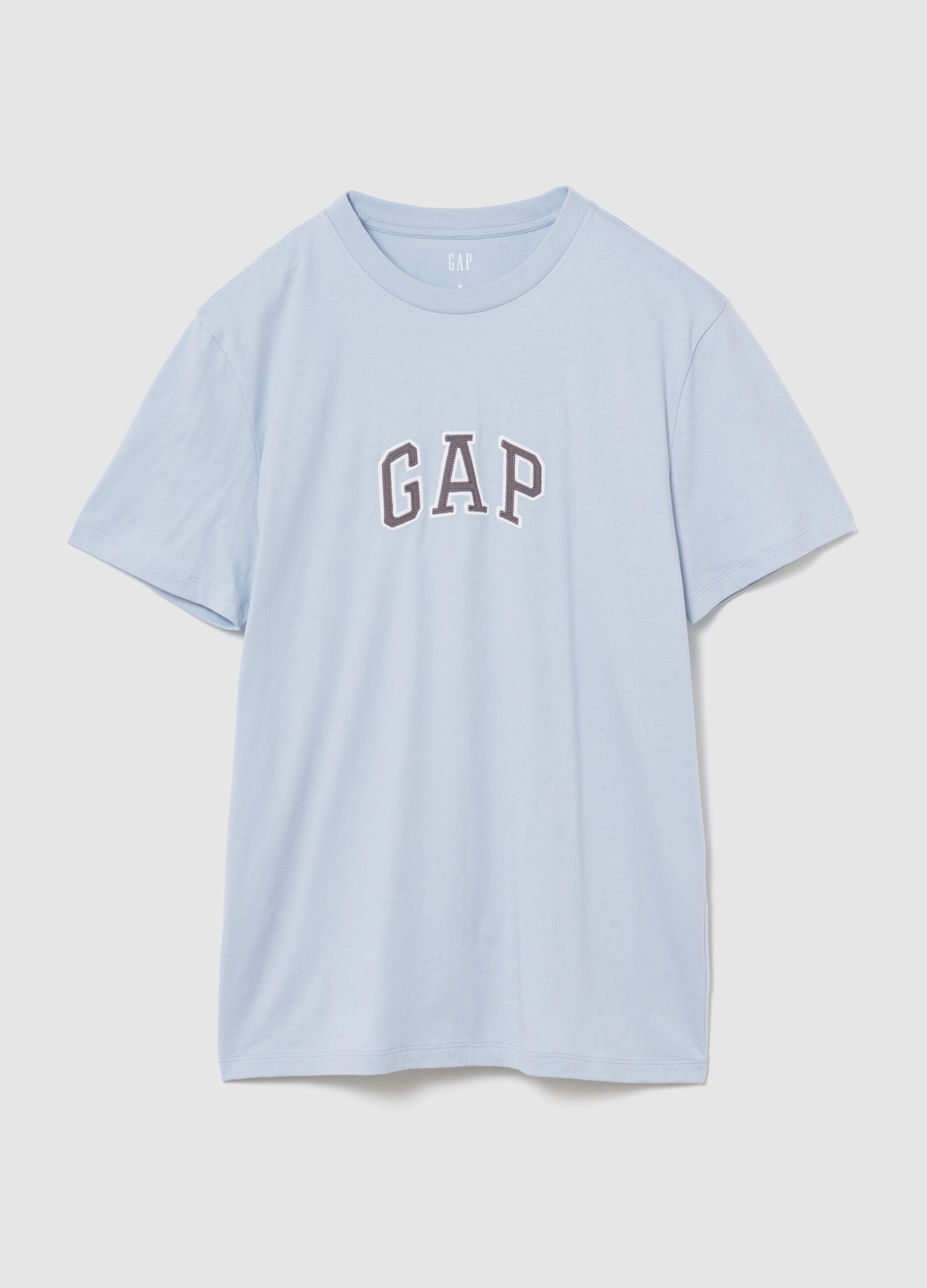 Pure cotton short-sleeve logo T-shirt