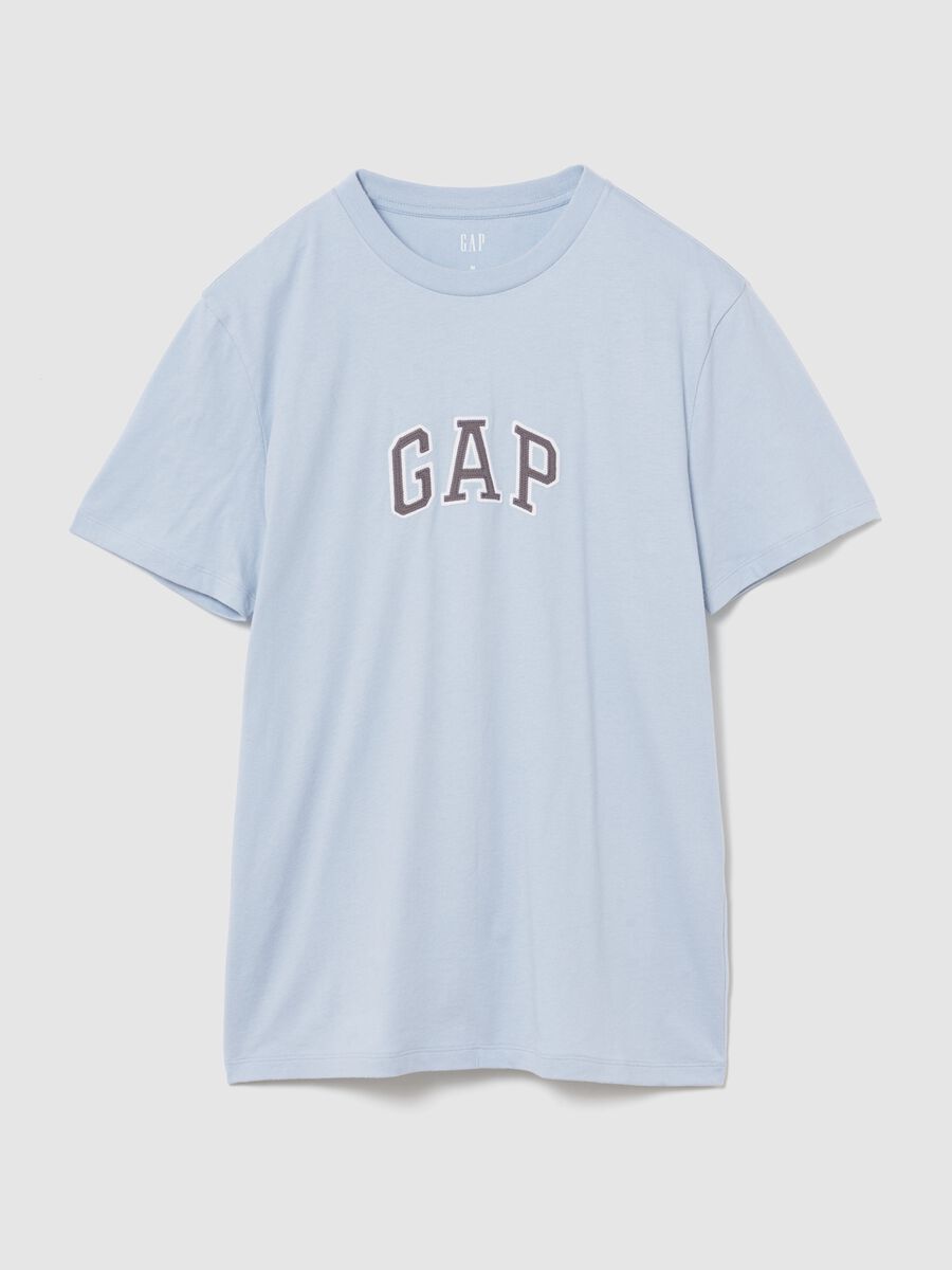 Pure cotton short-sleeve logo T-shirt_2