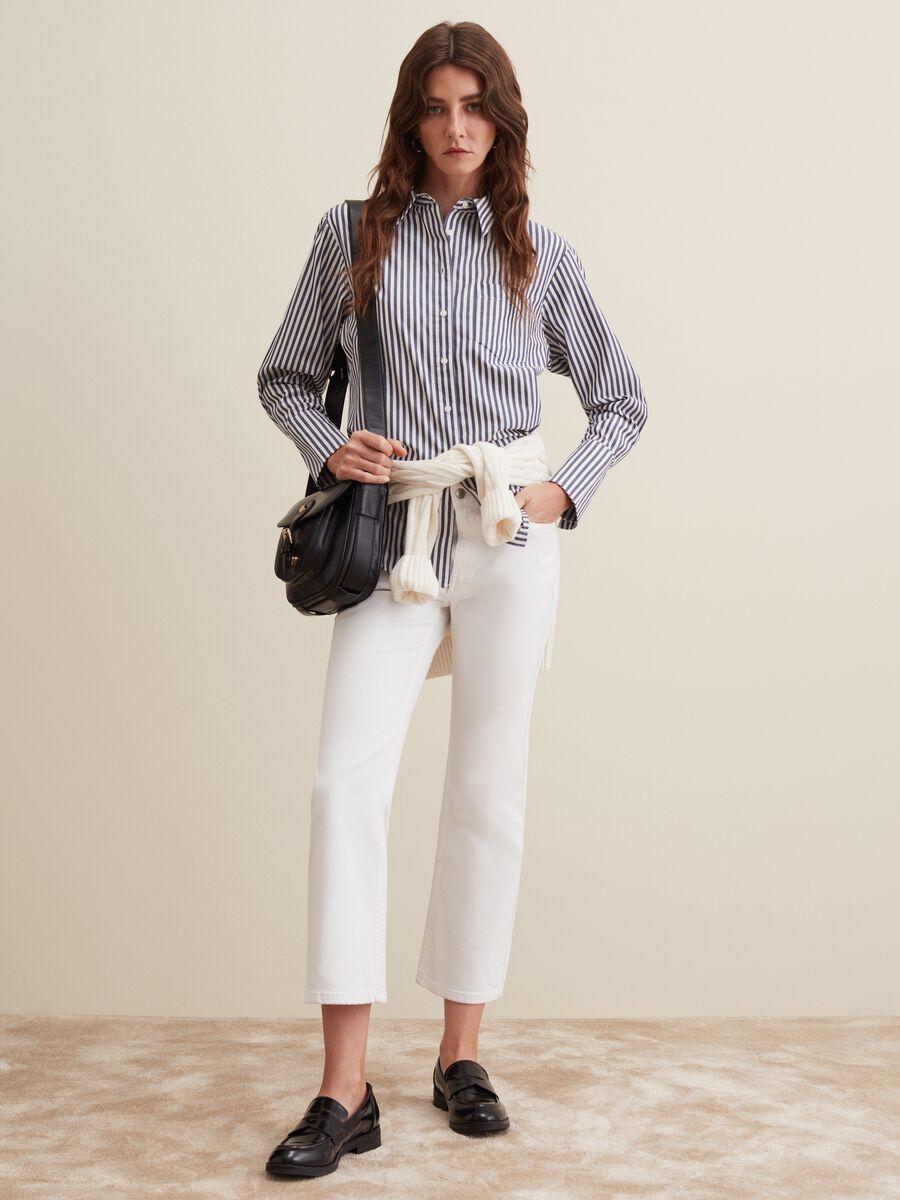 Camicia in cotone con tasca_0