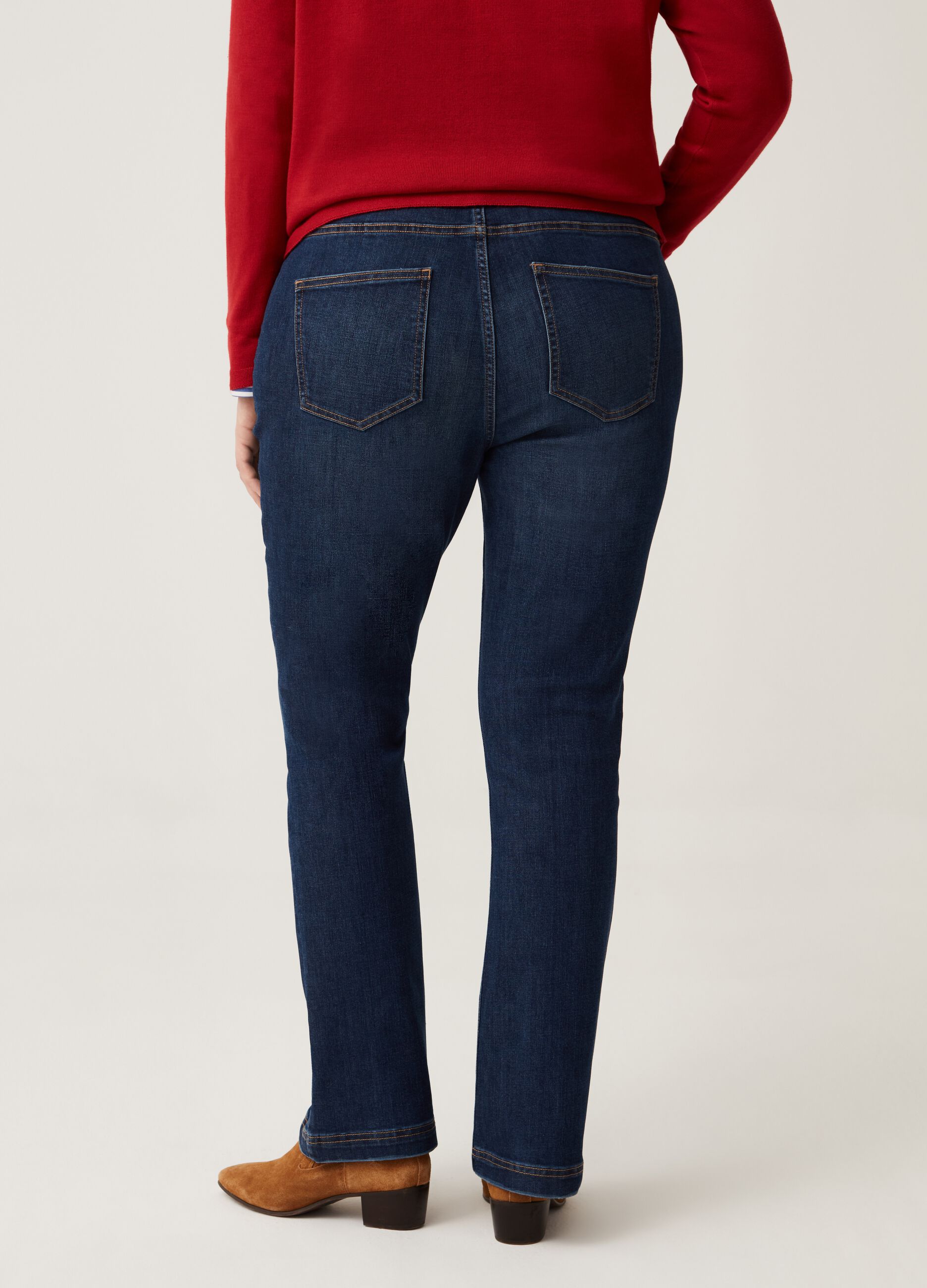 Curvy flare-fit bootcut jeans