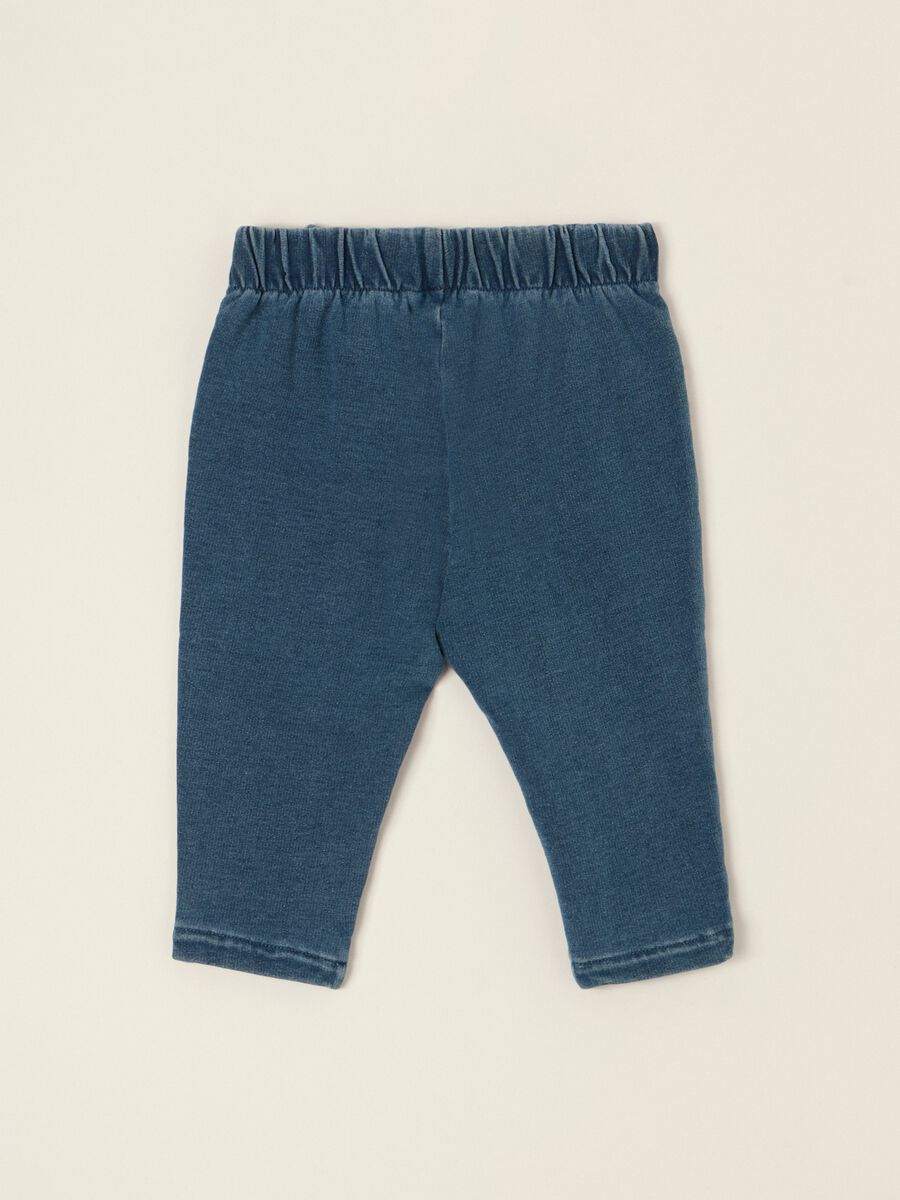 Baby girls&rsquo; blue stretch-cotton slim-fit denim jeans_2