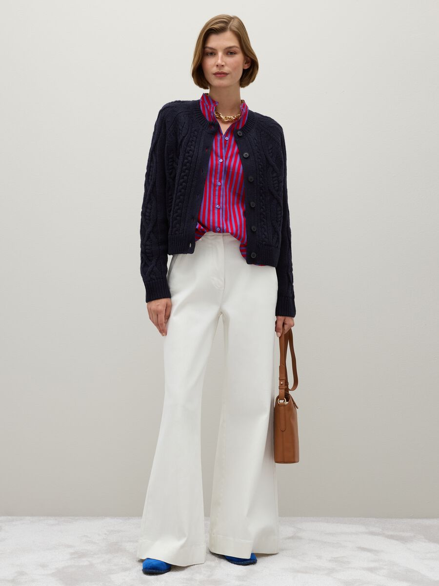 Regular Fit Blue Cardigan_1