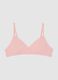 Girl's pink stretch cotton bra_0
