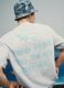 T-shirt grigia a maniche corte in puro cotone_0