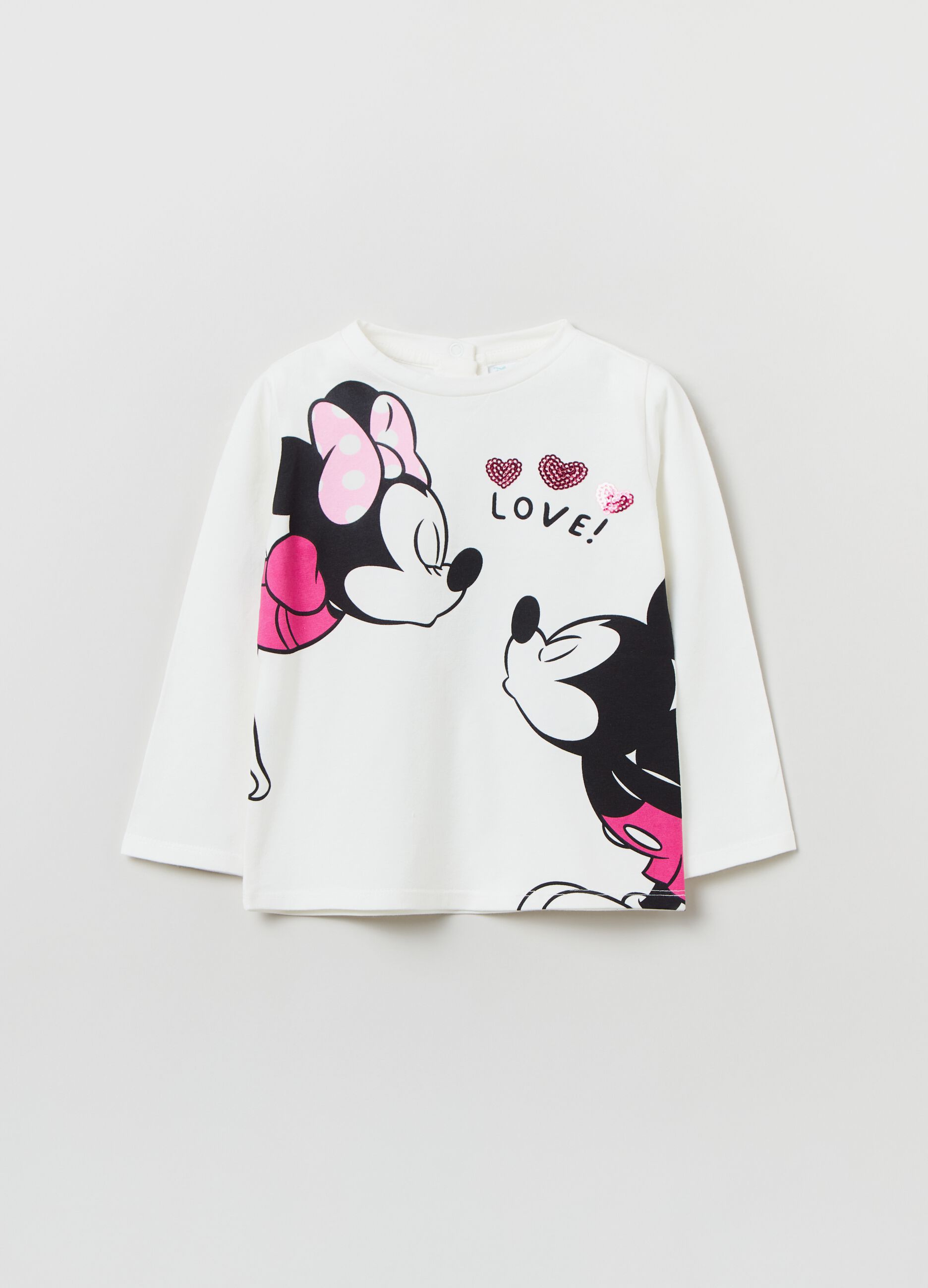 T-shirt a maniche lunghe Minnie e Topolino _0