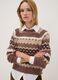 Multicolour jacquard knit in viscose blend, regular fit_2