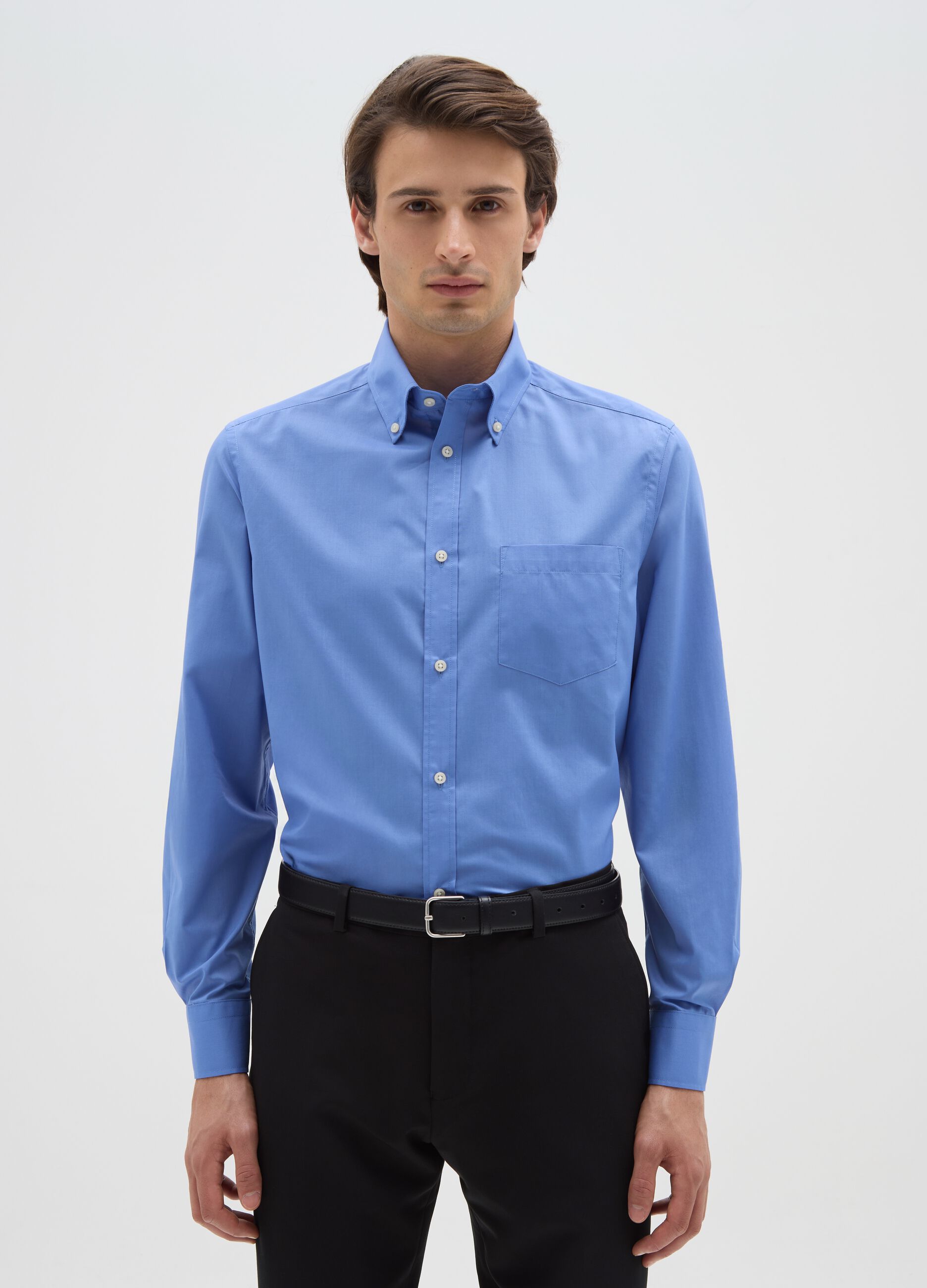 Blue regular fit shirt