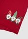 Regular fit red stretch cotton boxer with Christmas print_1